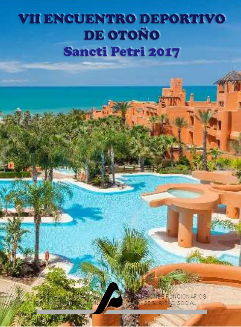 Cartel de los encuentros golf y padel de SanctiPetri 2017