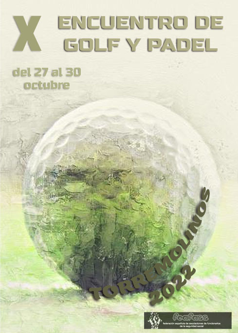Cartel de los encuentros golf y padel de Torremolinos 2022
