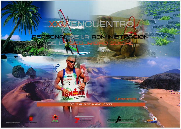 Cartel de los encuentros nacionales de Lanzarote 2005