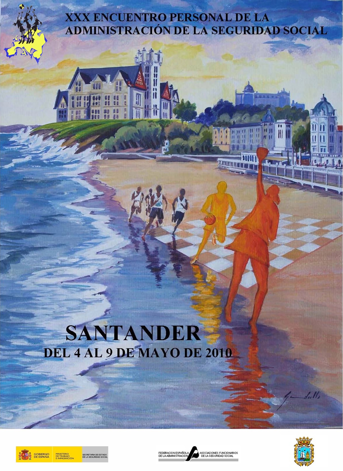 Cartel de los encuentros nacionales de Santander 2010