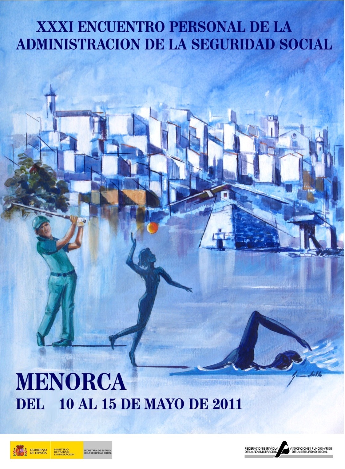 Cartel de los encuentros nacionales de Menorca 2011