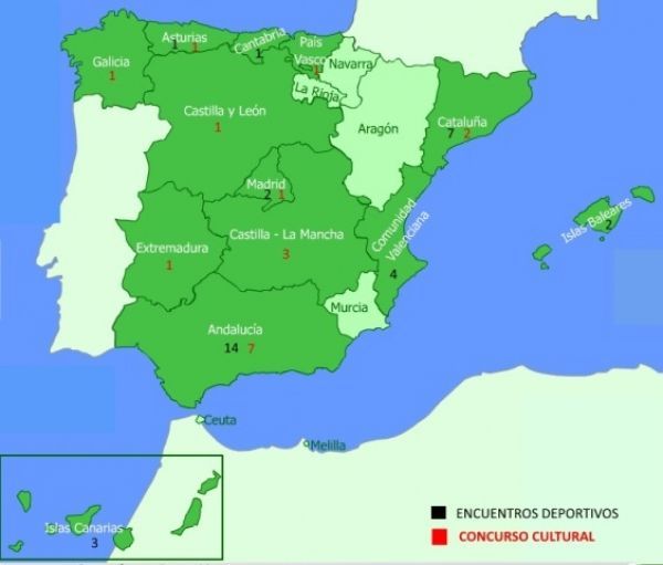 Sedes por comunidades