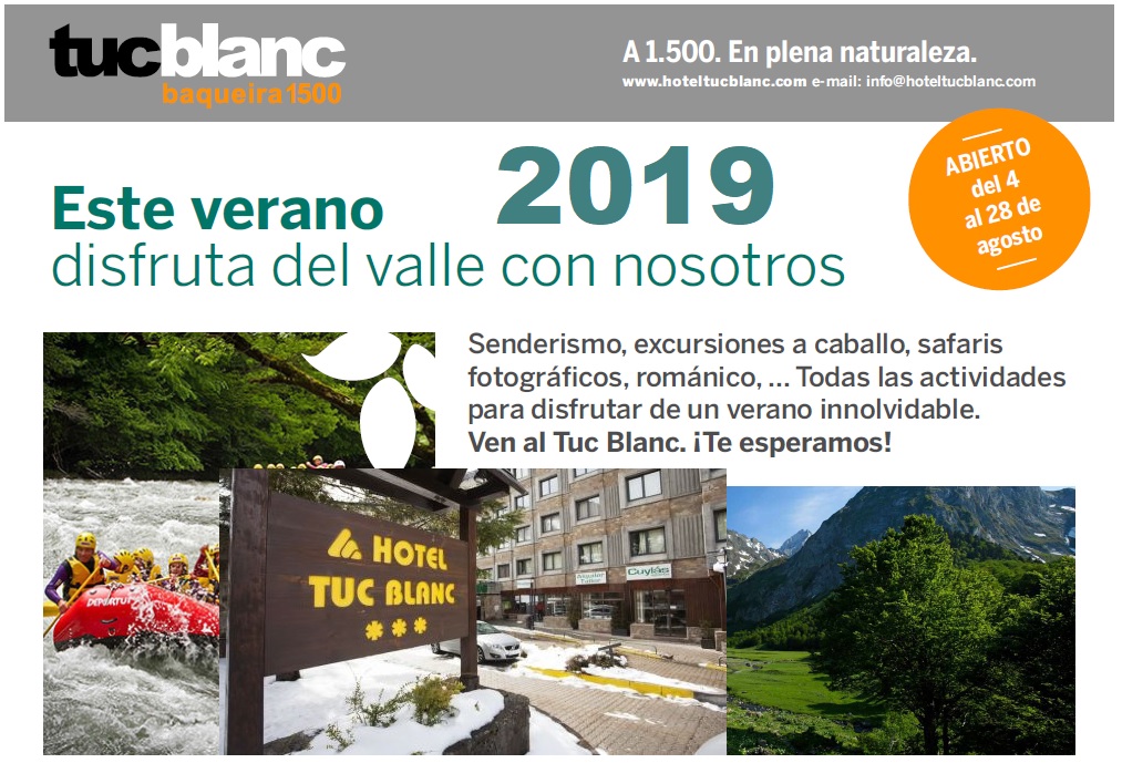 Agosto en Baqueira Beret con el Tuc Blanc
