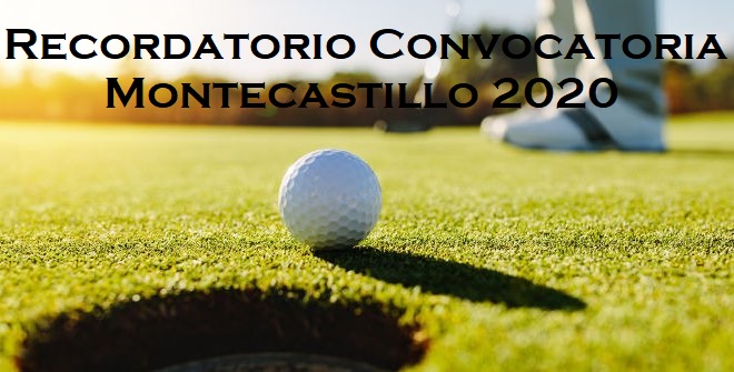 Nuevo Plazo Inscripción Golf 2020