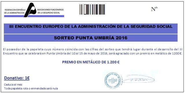 Listado para el sorteo y RENFE